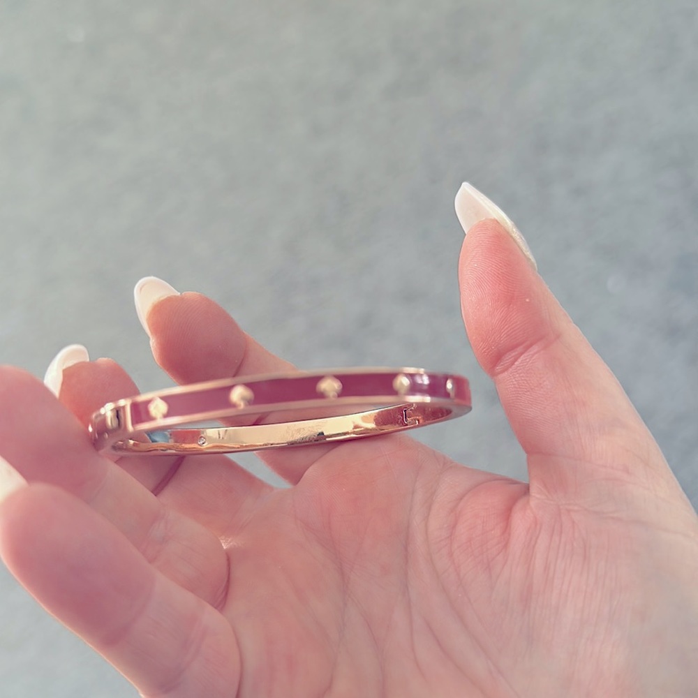 Kate Spade bracelet burgundy red.